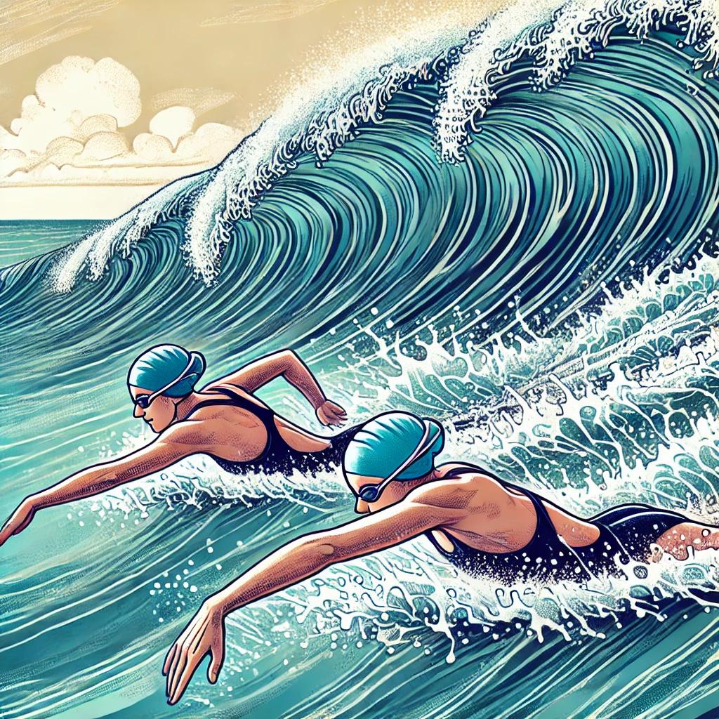Initiation natation surf and swim Labenne
