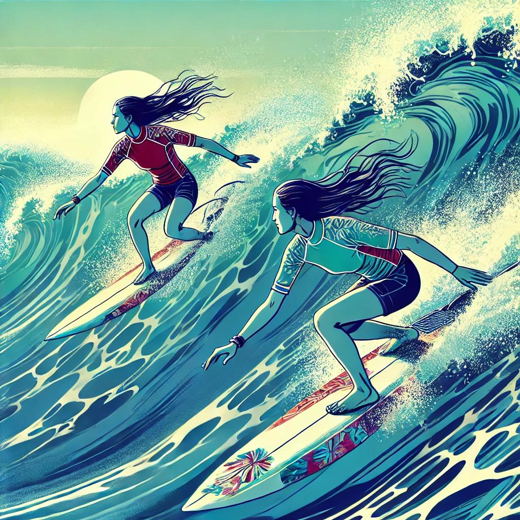 Initiation surf du surf and swim Labenne